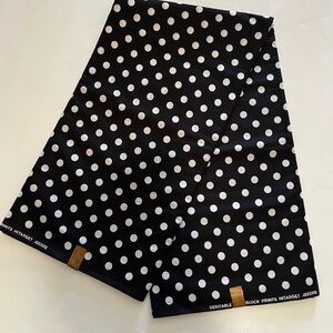 Black and White Cotton Polkadot Fabric